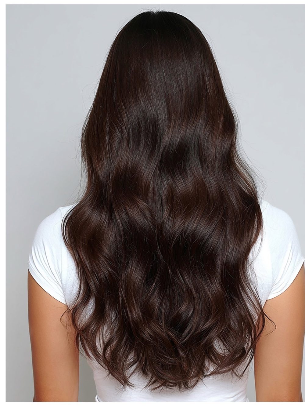 Bellami dark brown clip in extensions